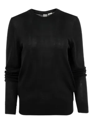 s*a様 美品 Brunello Cucinelli スパンコール付きダークグレ Brunello Cucinelli スパンコールストライプ Tシャツ | グレー
