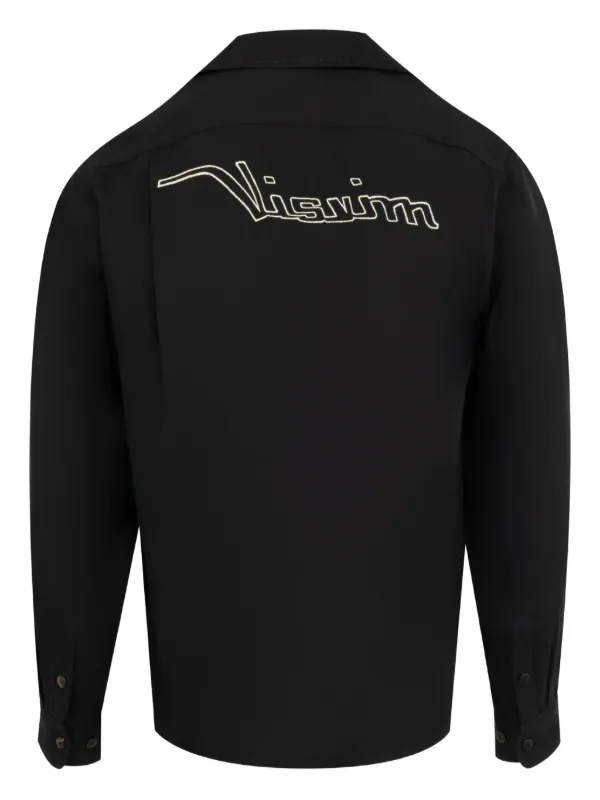 Visvim logo-embroidered Shirt | Black | FARFETCH