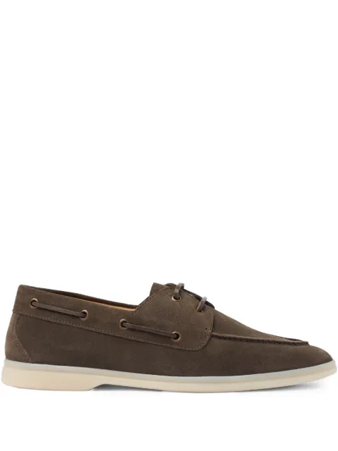 Scarosso leather boat shoes