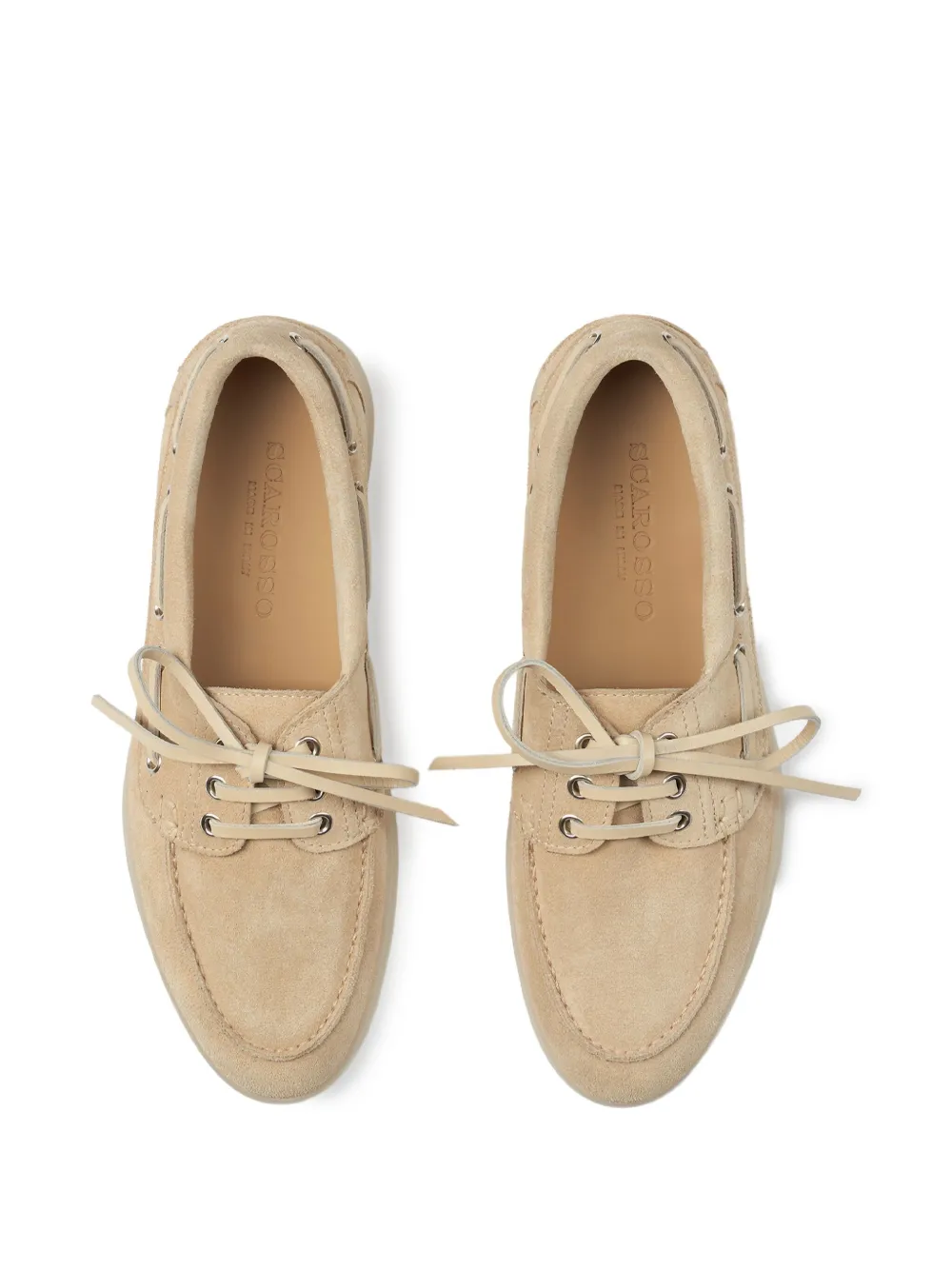 Scarosso Lia boat shoes Neutrals