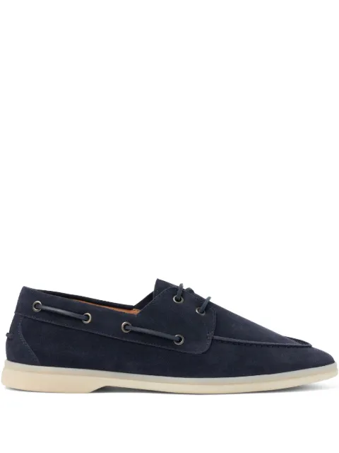 Scarosso suede boat shoes