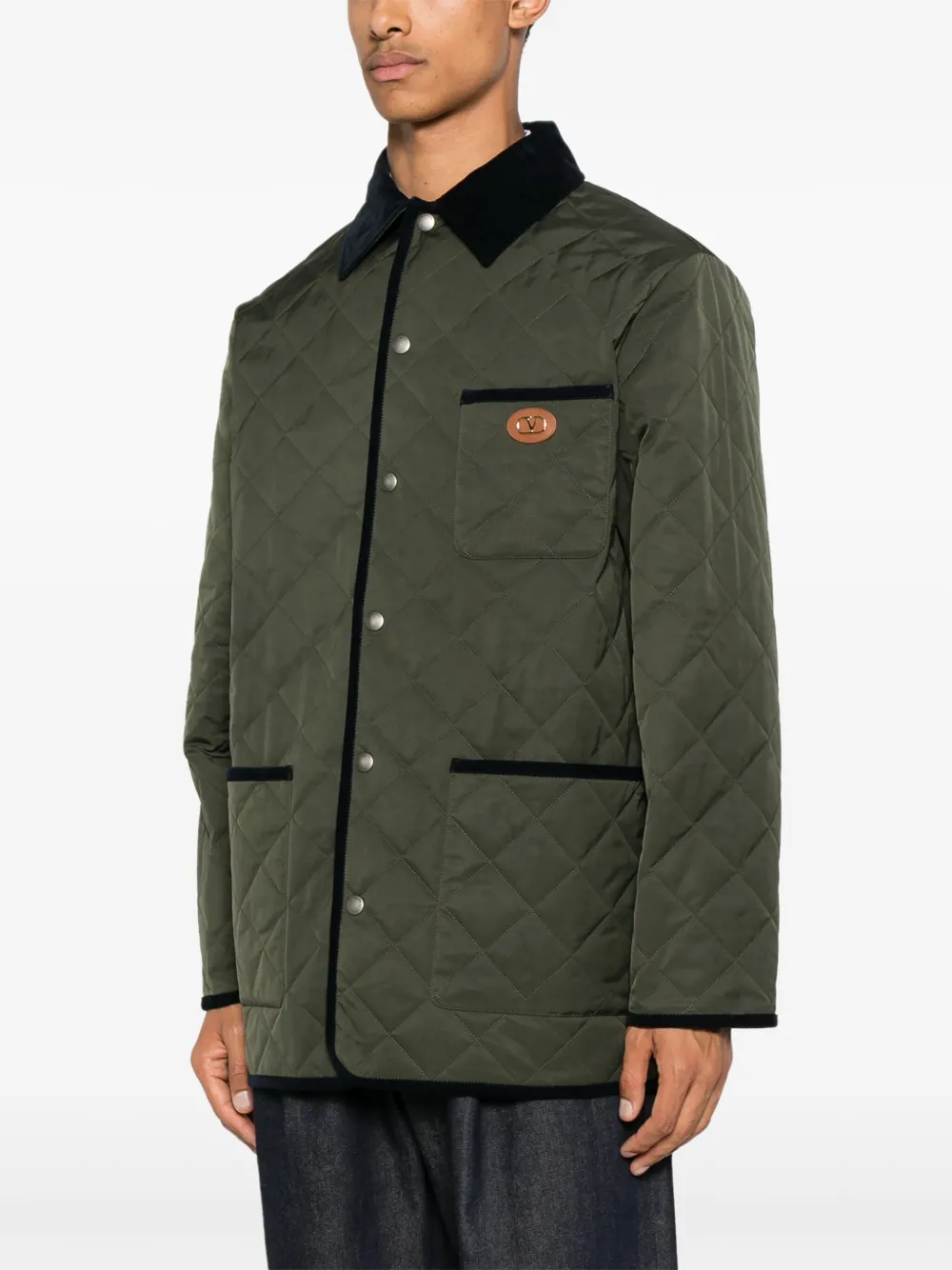 Valentino Garavani VLogo Signature gewatteerd jack Groen