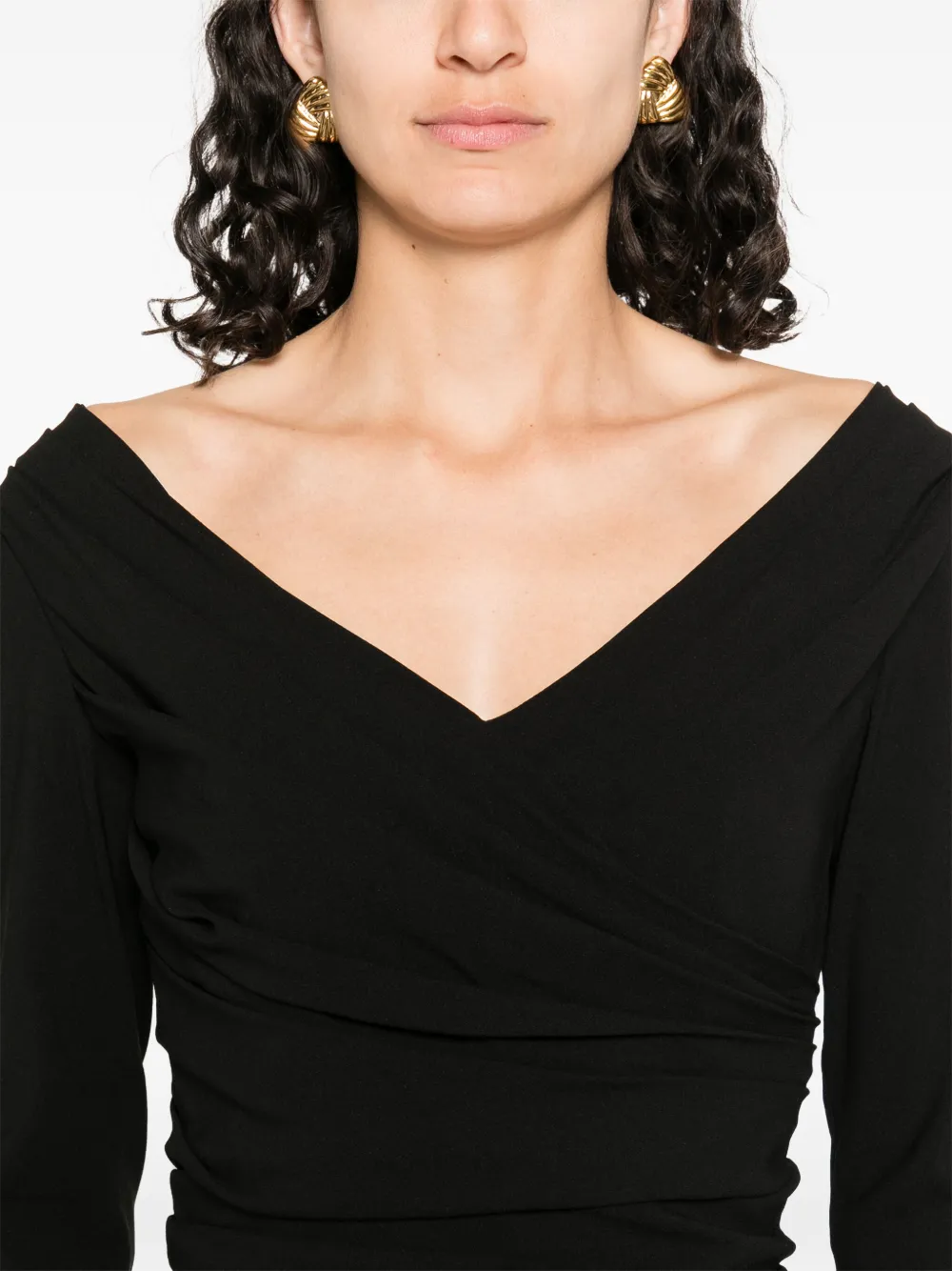 Dolce & Gabbana Jurk met V-hals Zwart