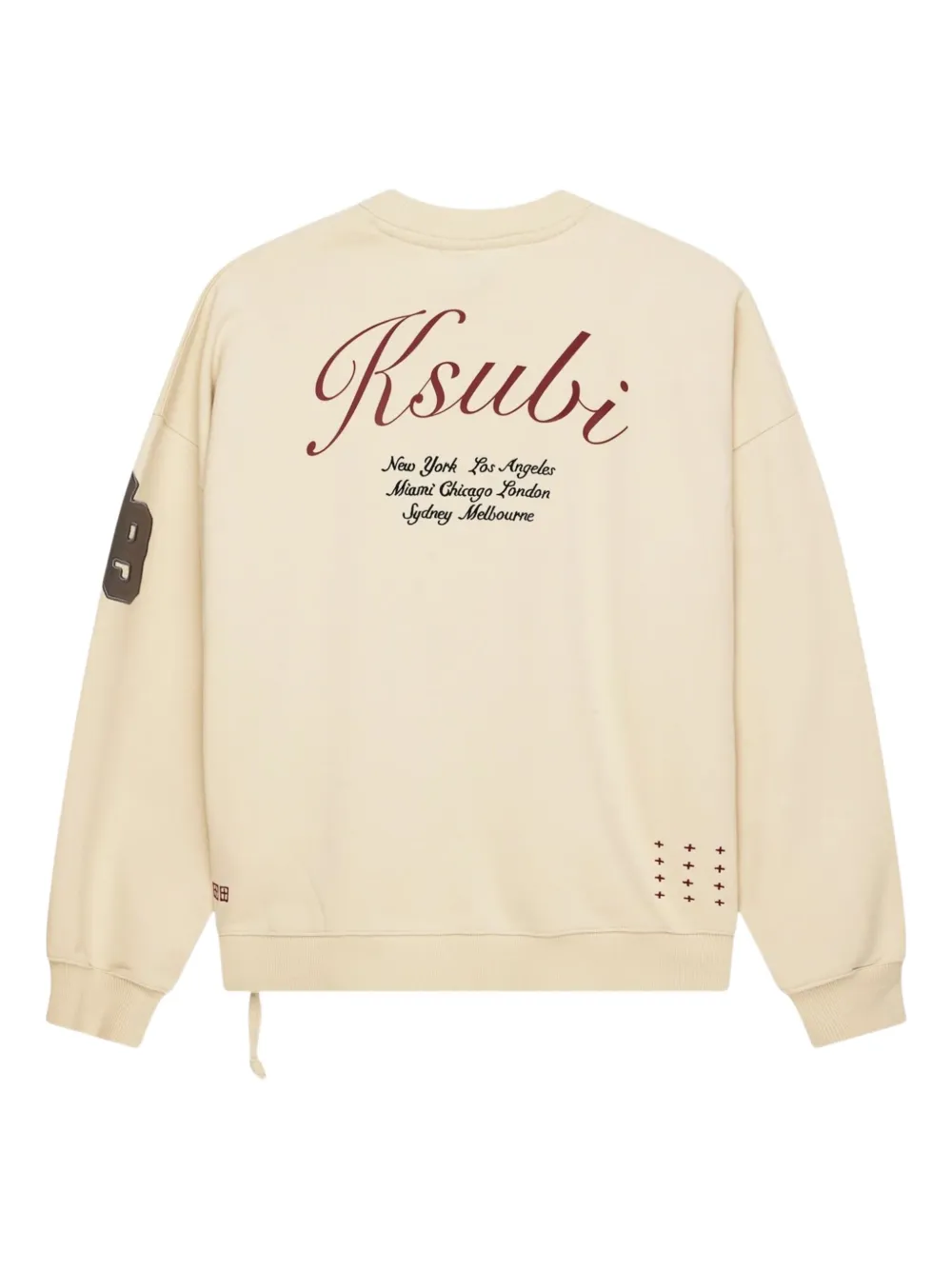 Shop Ksubi Playoff Ekcess Sweatshirt In Neutrals