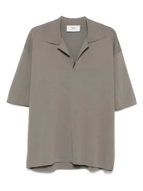 AMI Paris t-shirt en maille - Gris - AMI Paris - Modalova