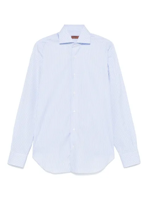 Barba camisa con rayas estampadas