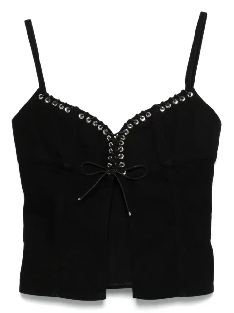Ludovic de Saint Sernin New Eyelet Cleavage top