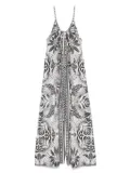 FARM Rio Monochrome Elegance Scarf jumpsuit - White