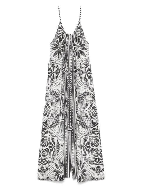 FARM Rio Monochrome Elegance Scarf  jumpsuit