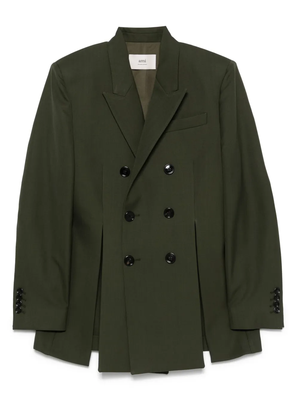 AMI Paris front-slits blazer | Green | Image 1
