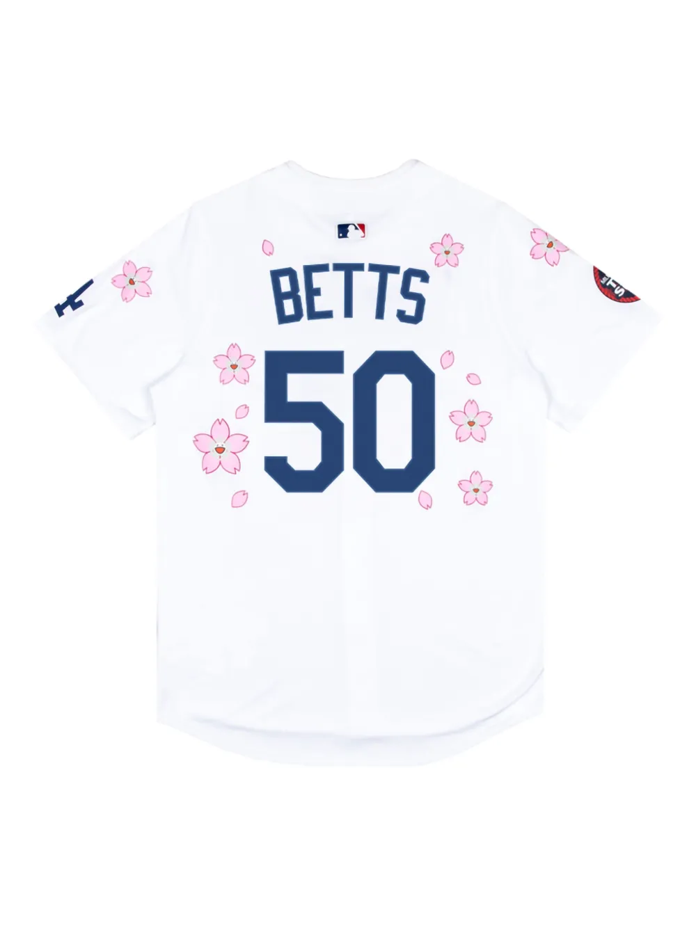 Takashi Murakami x MLB 2025 World Tour Tokyo Series Dodgers Betts jersey - Wit