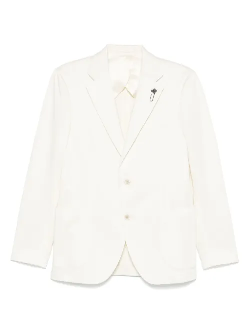 Blazer à détail de broche - Lardini - Modalova
