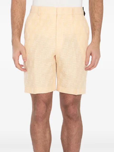 FENDI bermudas con logo FF en jacquard