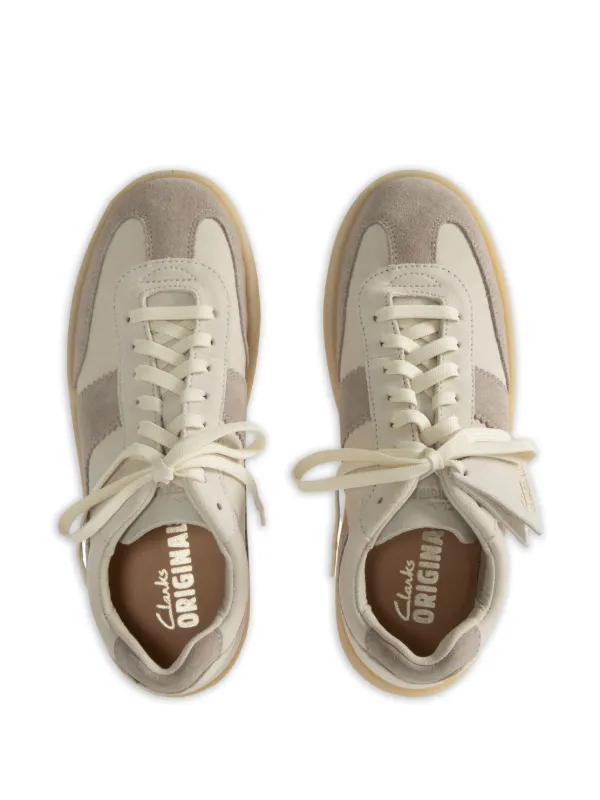 【関税込み】Clarks Originals オフホワイト Tor 80 スニーカー Mens Tor 80 Off White Combination Sneakers | Clarks