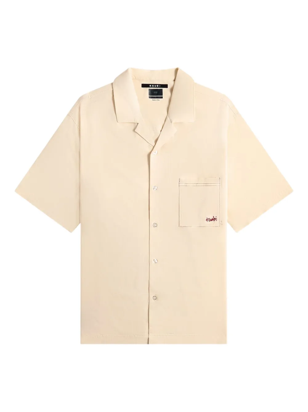 Ksubi logo-embroidered shirt - ニュートラル Ksubi logo-embroidered shirt - ニュートラル