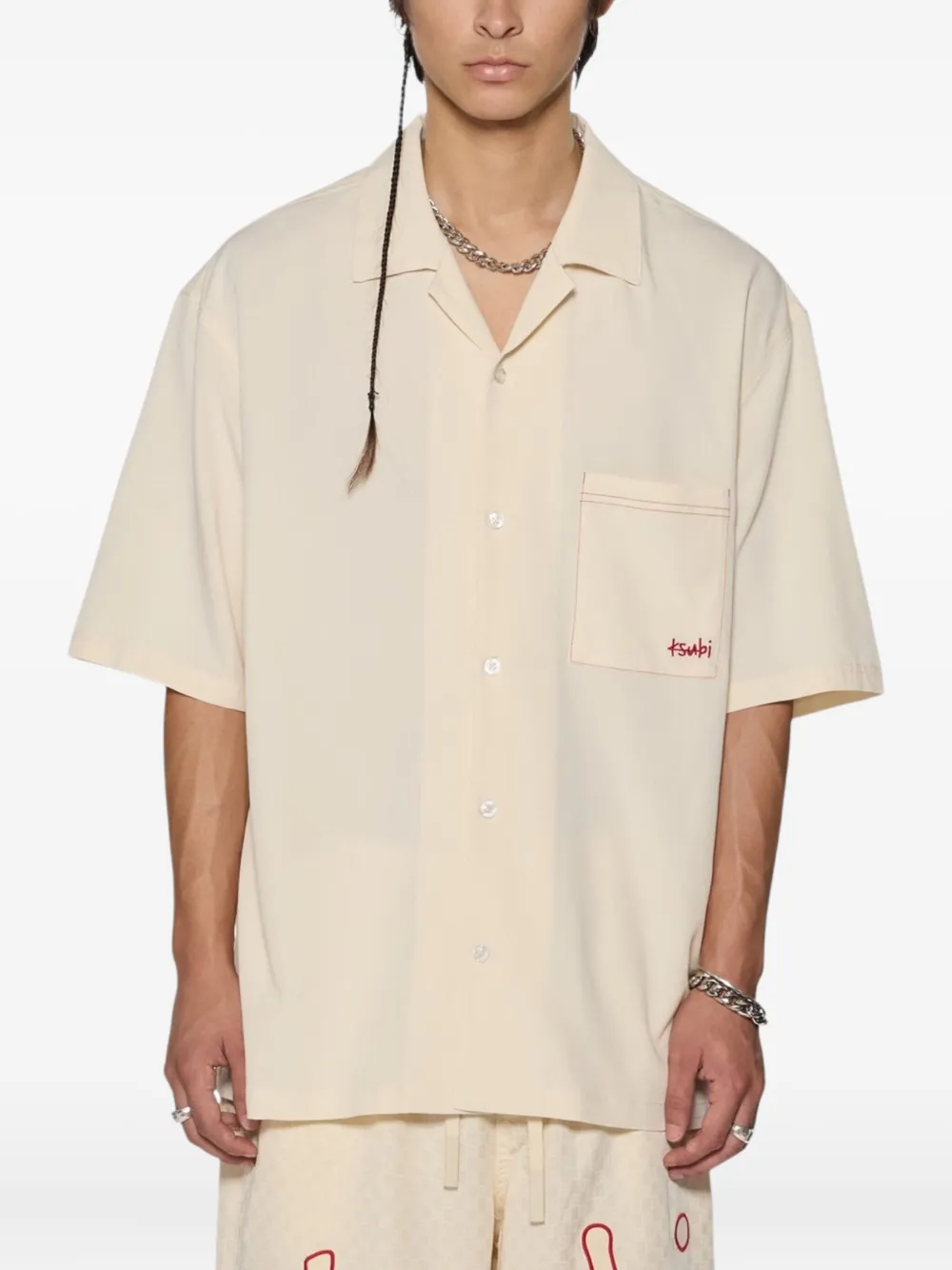 KSUBI LOGO-EMBROIDERED SHIRT 
