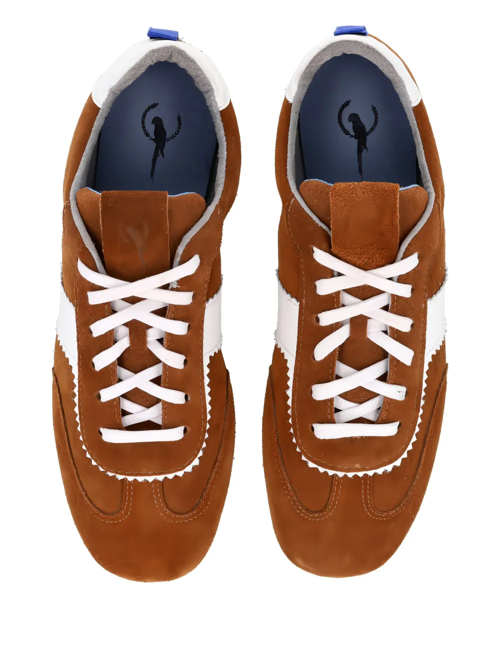 Blue Bird Shoes suede lace-up sneakers Brown