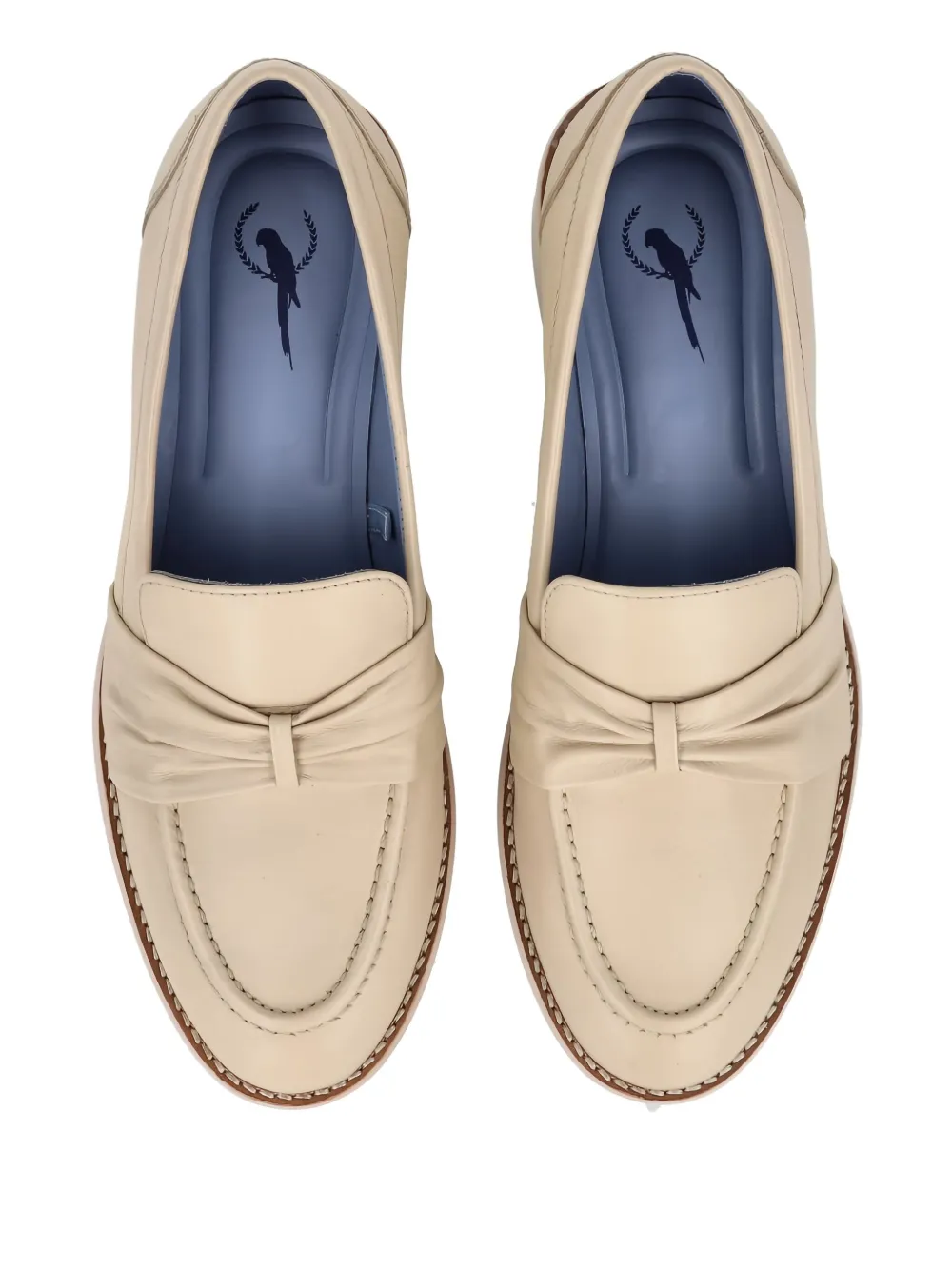 Blue Bird Shoes Loafers met geknoopt detail Beige