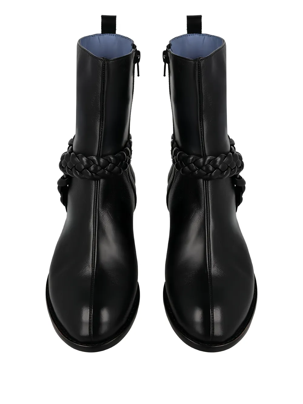 Blue Bird Shoes braided-detail ankle boots Black