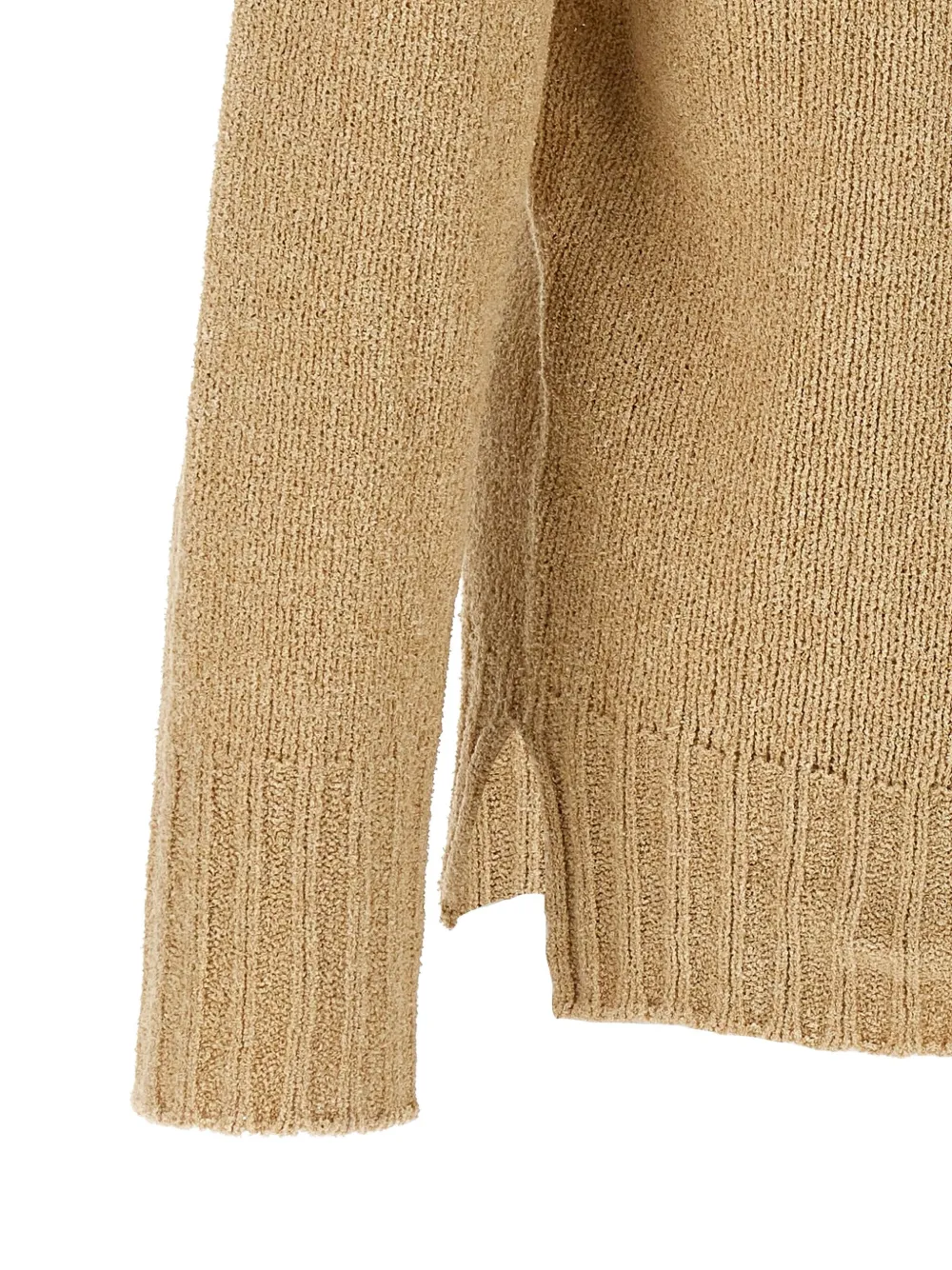 Ma'ry'ya Bouclé Sweater In Neutral
