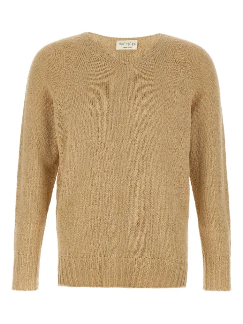 Ma'ry'ya V-neck bouclé sweater