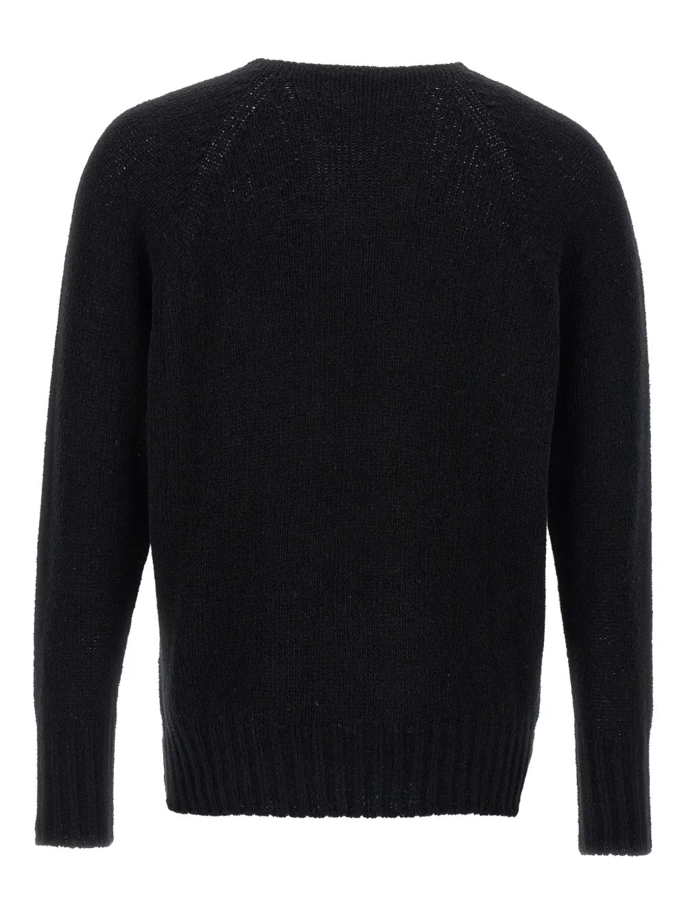 Ma'ry'ya V-neck bouclé sweater - Zwart