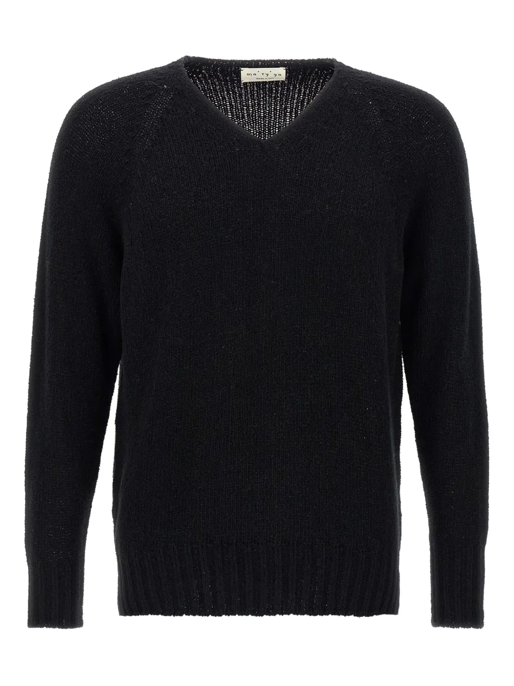 Ma'ry'ya V-neck bouclé sweater | Black | Image 1