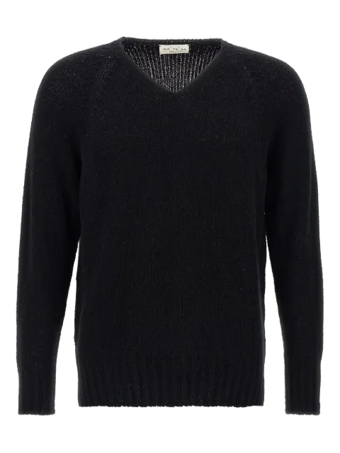 Ma'ry'ya V-neck bouclé sweater