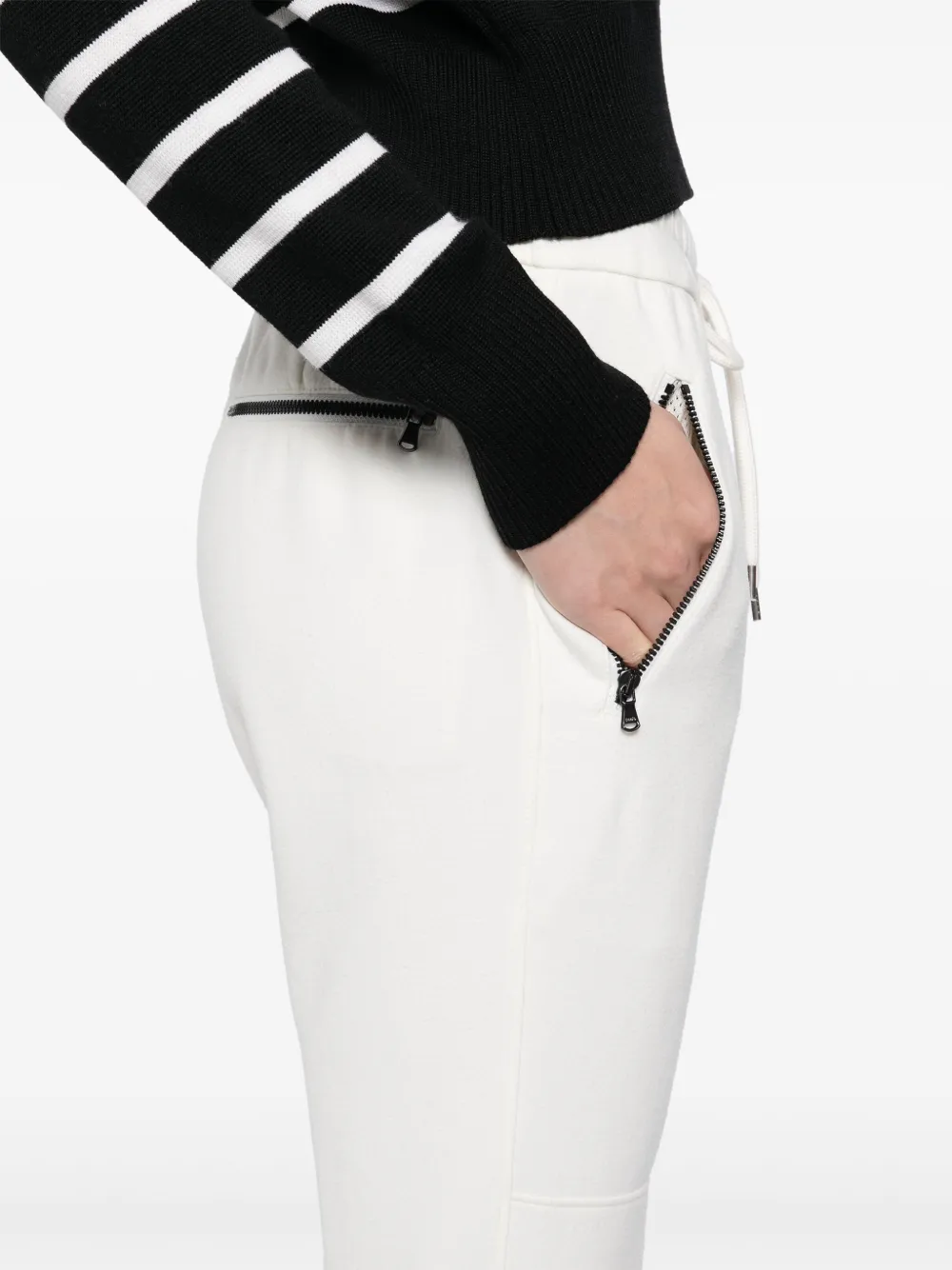 Shop James Perse Scuba-jersey Track Pants In Neutrals