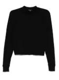 James Perse French Terry cropped T-shirt - Black