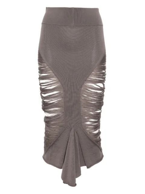 Rick Owens falda de mezclilla