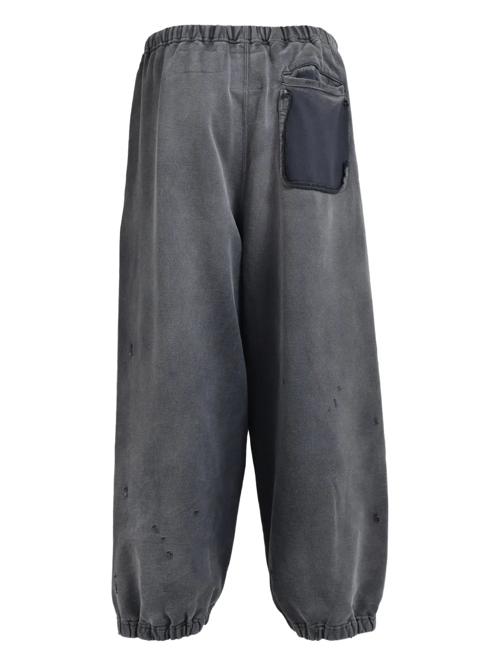 Maison MIHARA YASUHIRO Joggingbroek met gerafeld effect - Zwart