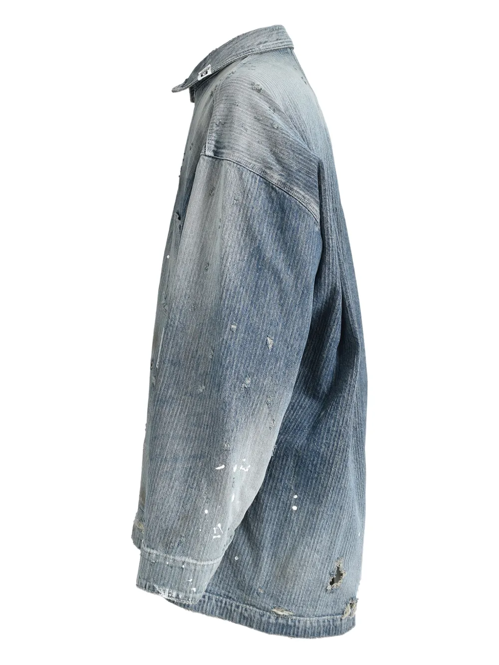 Maison MIHARA YASUHIRO Denim shirtjack Blauw