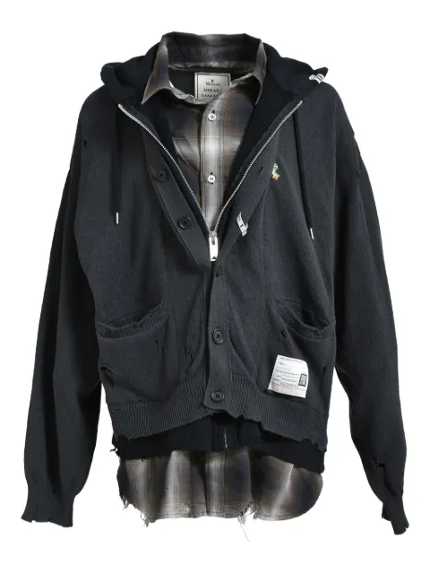 Maison MIHARA YASUHIRO distressed hooded jacket