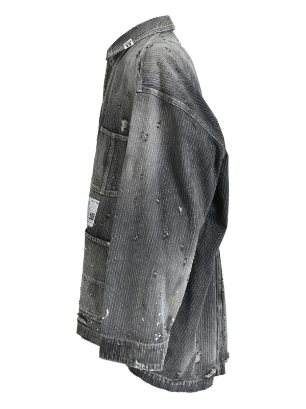 Maison MIHARA YASUHIRO デニムジャケット | ブラック | FARFETCH JP