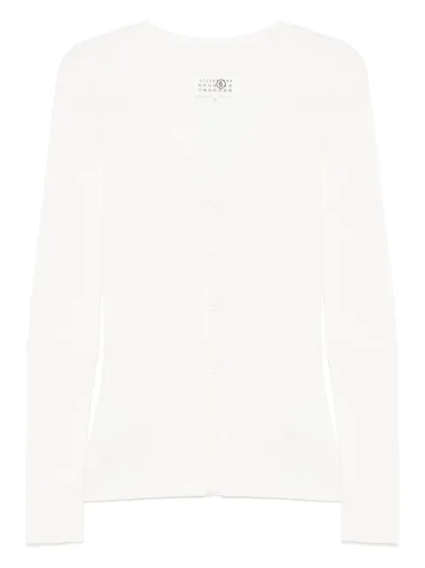 MM6 Maison Margiela elbow-patches cardigan