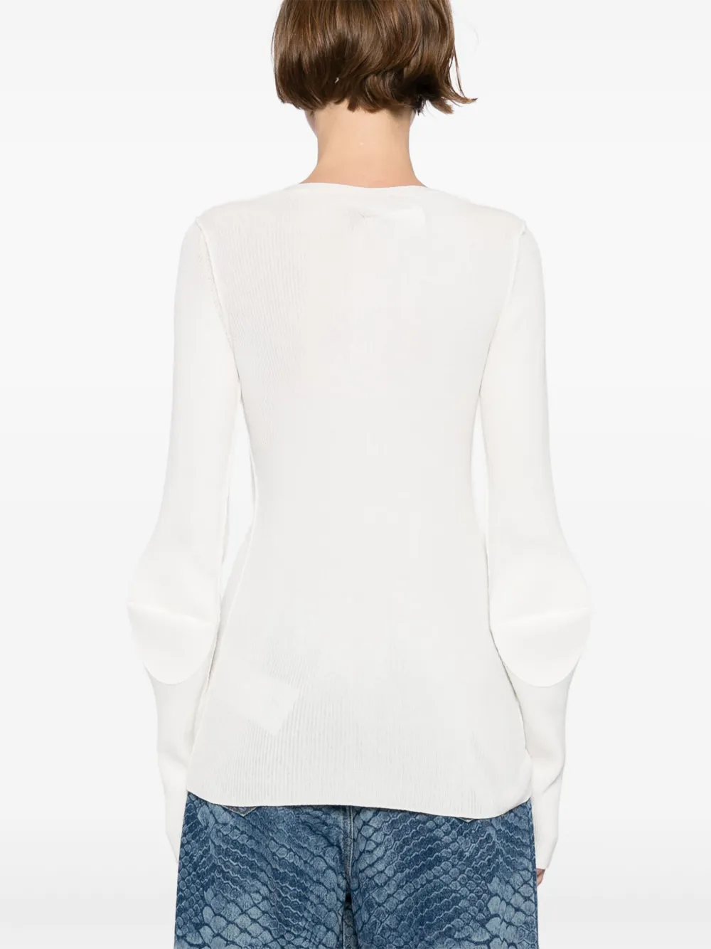 MM6 Maison Margiela Vest met V-hals Wit