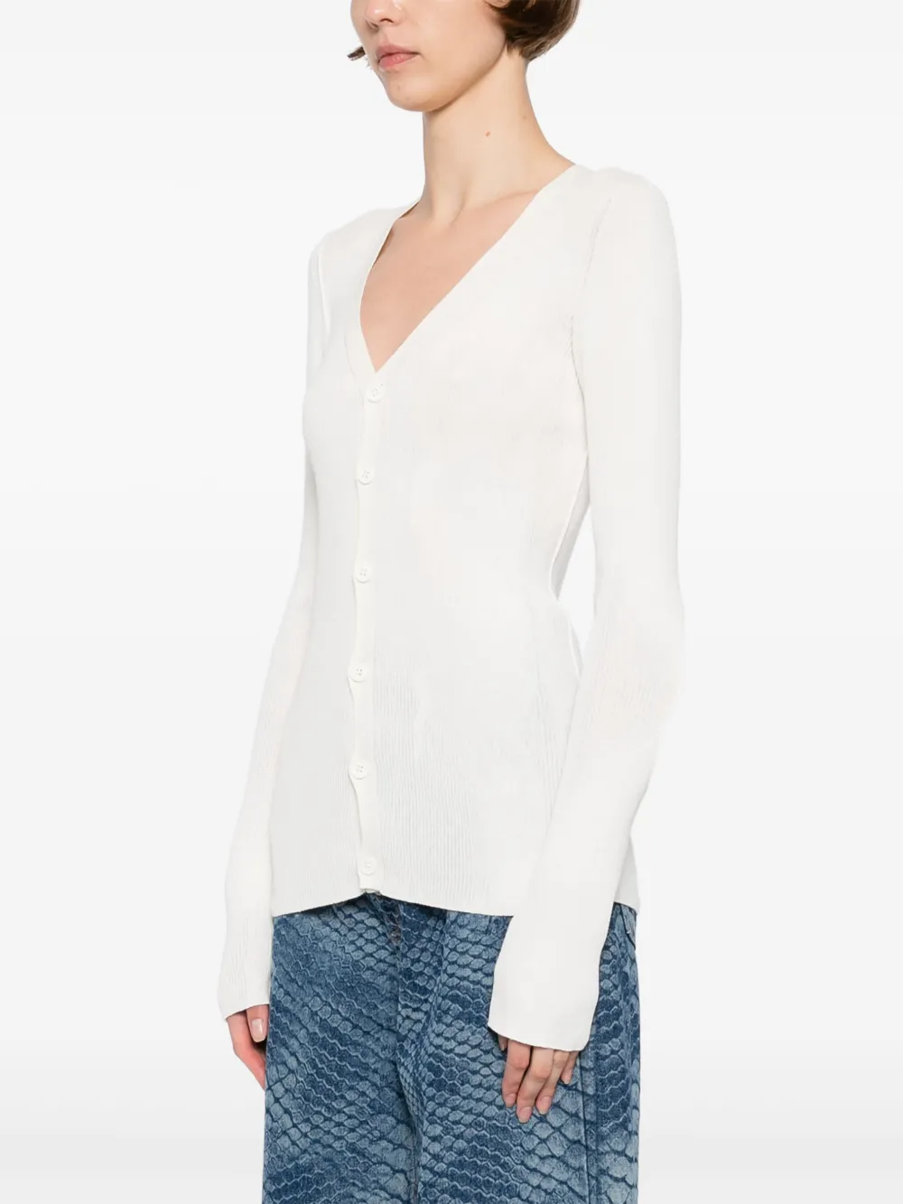 MM6 Maison Margiela Vest met V-hals Wit