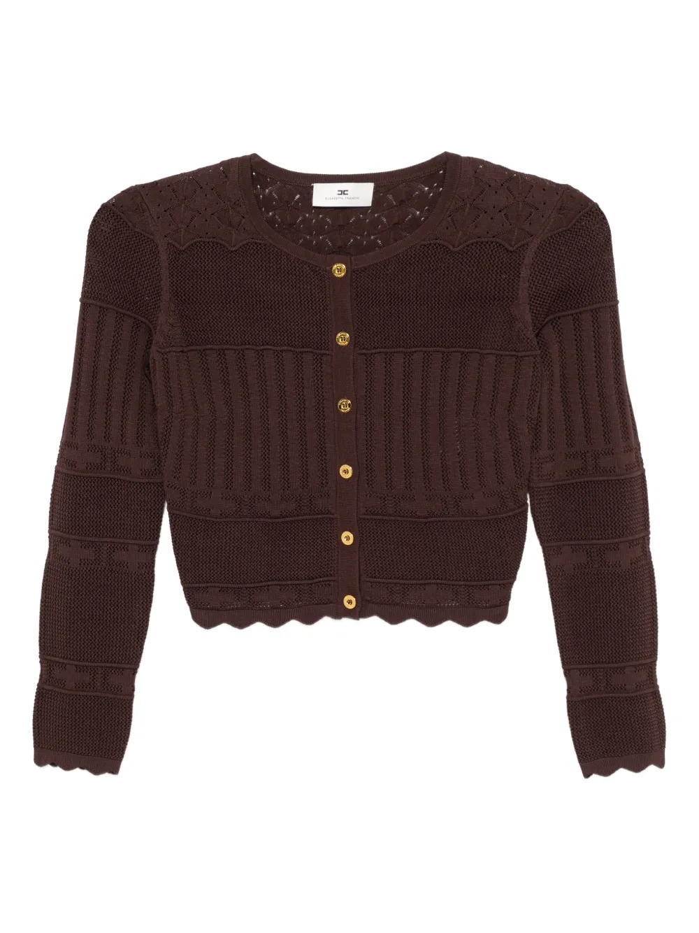 openwork-embroidered cardigan