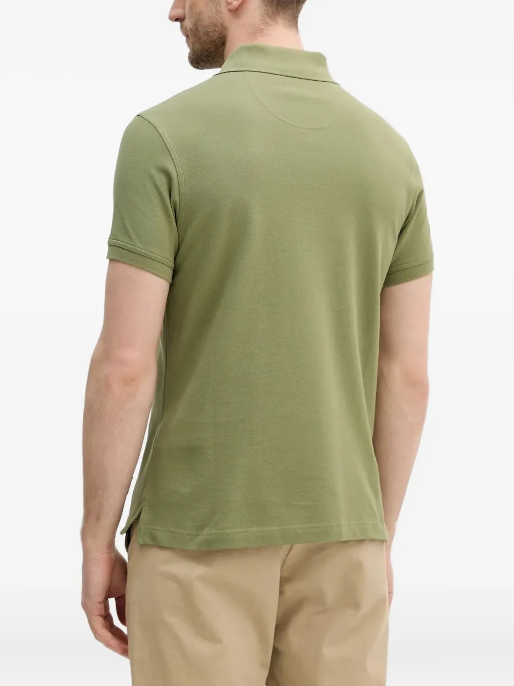 Barbour Poloshirt met geborduurd logo Groen