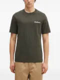 Barbour logo-detail geometric-pattern T-shirt - Green