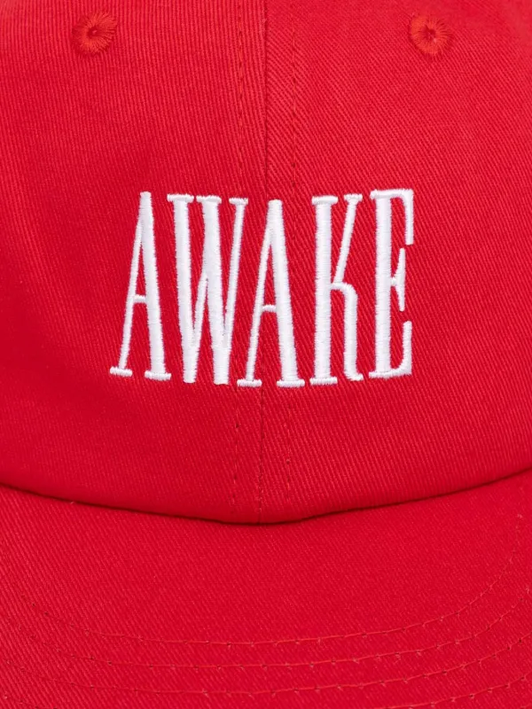 Awake NY logo-embroidered Cap | Red | FARFETCH PH