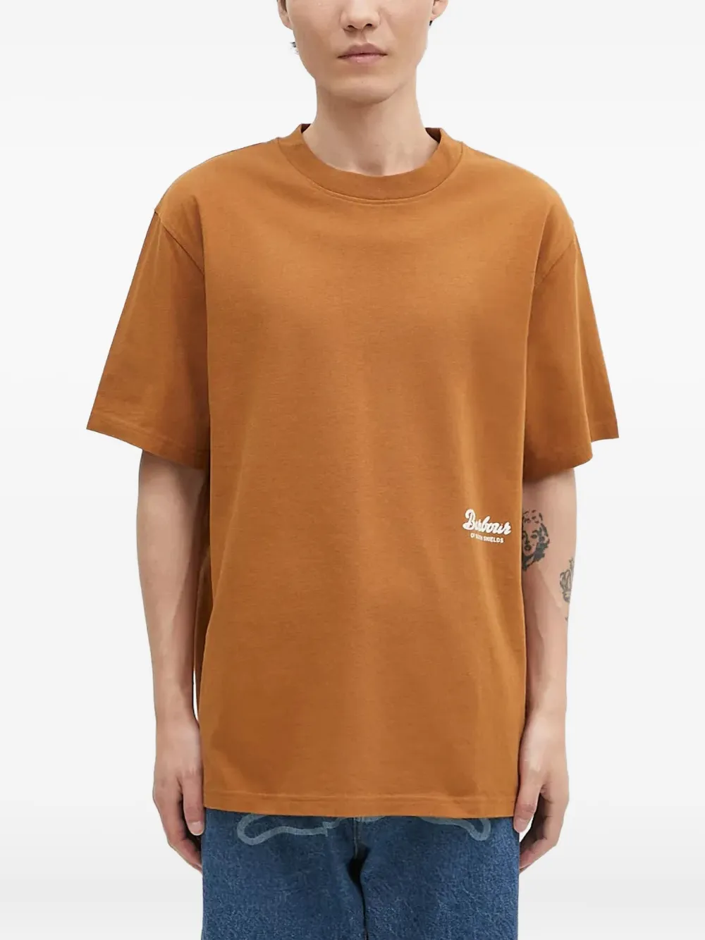 Barbour fishing-graphic T-shirt | Brown | Image 1