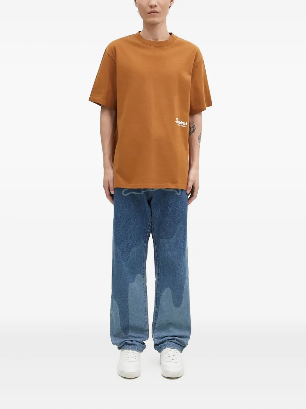 Barbour T-shirt met grafische print - Bruin