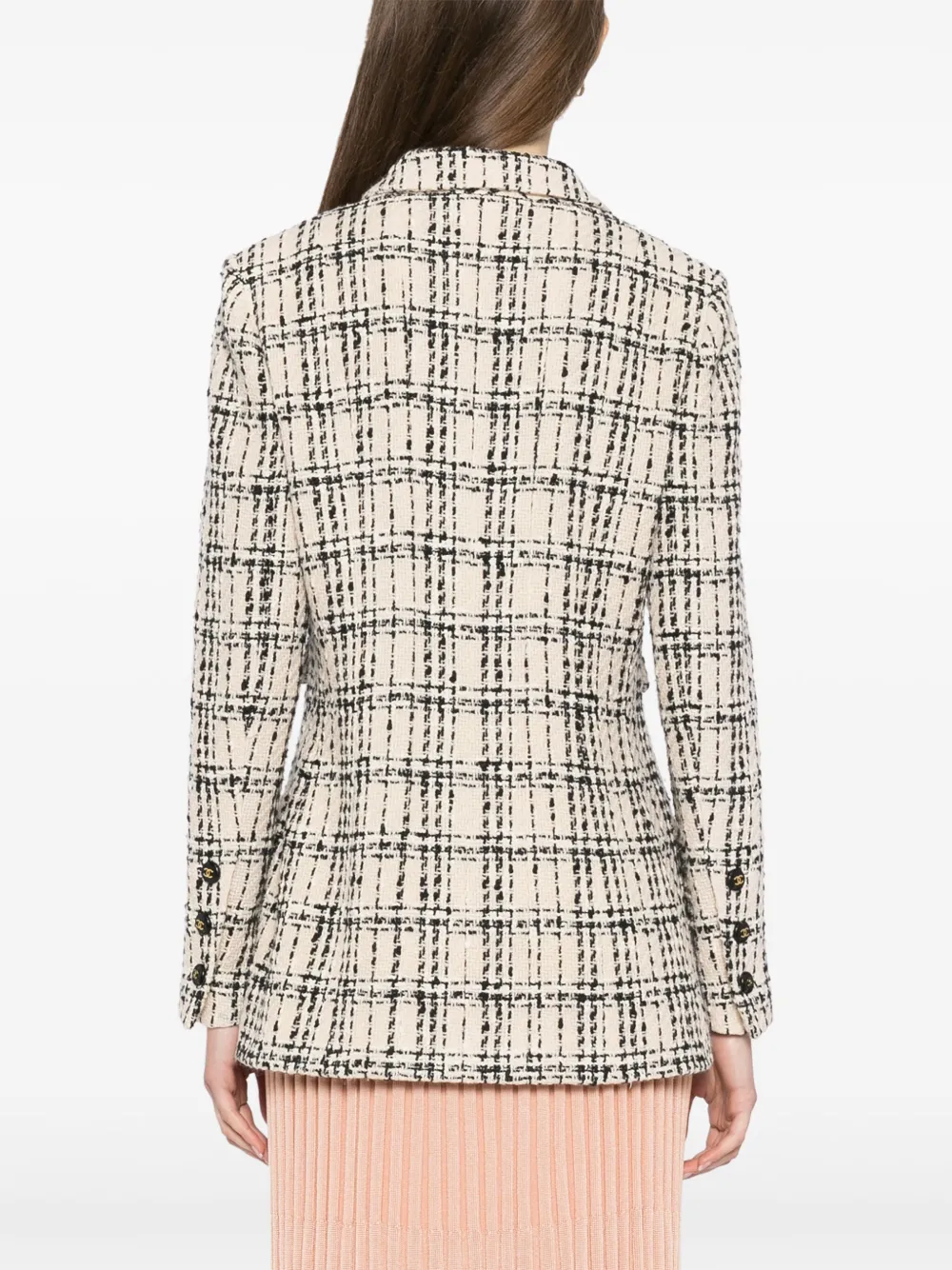Pre-owned Chanel 1995 Single-breasted Jacket In Neutrals
