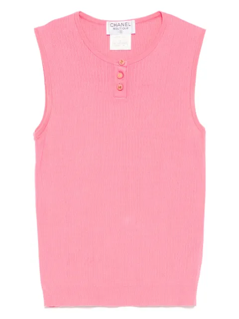 CHANEL Pre-Owned 1997 ribbed tank top