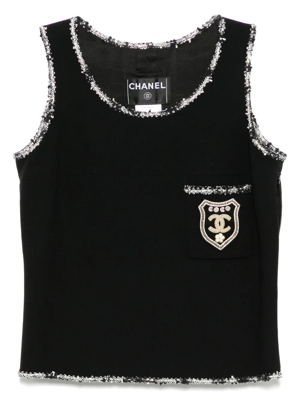CHANEL Pre-Owned 2005 ensemble sleeveless top | Black | Image 1