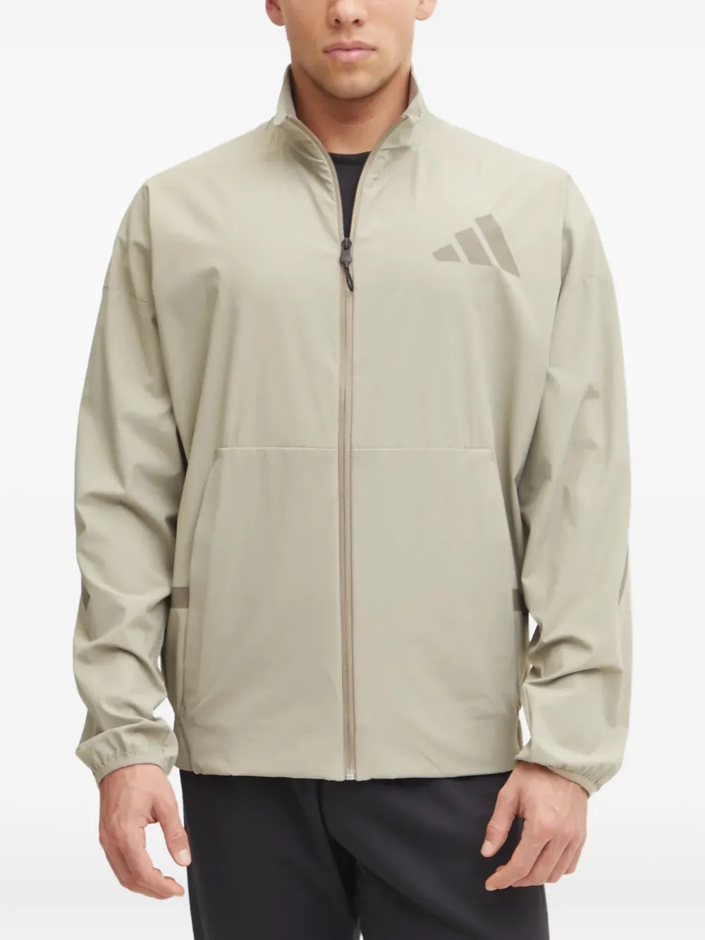 adidas zip-up bomber jacket | Neutrals | Image 1