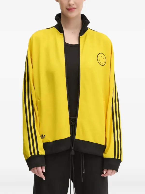 Adidas Top De Chándal Smiley Con Tres Rayas Amarillo FARFETCH ES