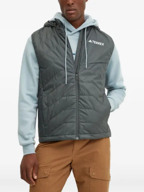 adidas hooded quilted vest